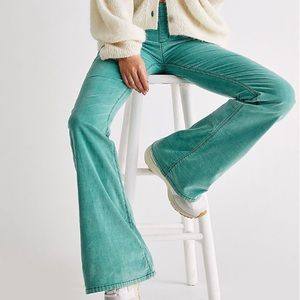 Free People Pull On Corduroy Flare Jeans
